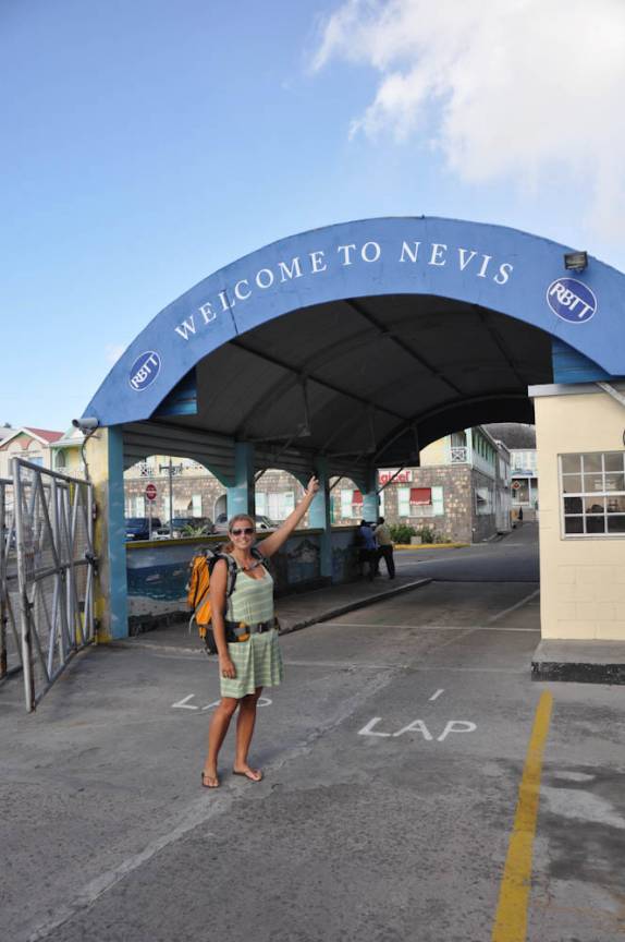 Chegando na ilha de Nevis - Caribe